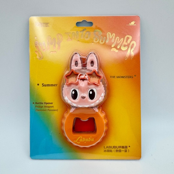 Pop Mart Labubu Jump Into Summer Bottle Opener - Labubu (Brown) - Picture 1 of 2